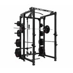 Cage à Squat Pliable ouverte, offre un espace d'entraînement optimal