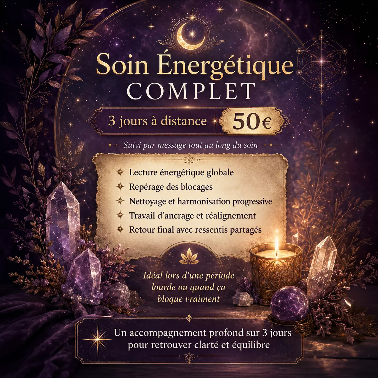 Soin énérgetique complet