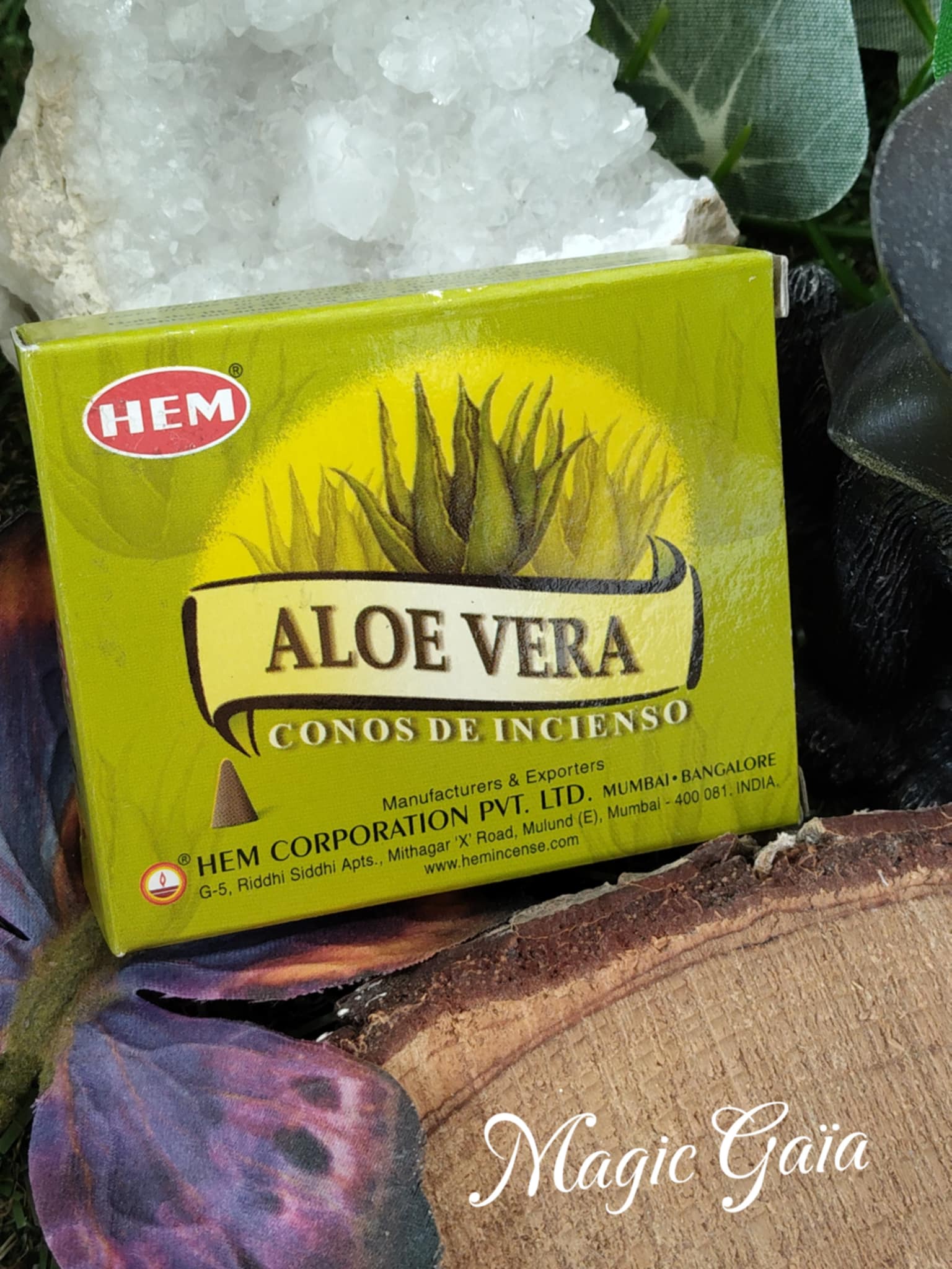 Encens cônes aloe vera bien etre magic gaia