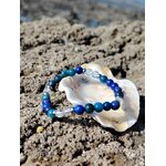 Bracelet Creativity Boost dans un coquillage sur rochers bretons, perles 6 mm pour inspiration douce, concentration et passage à l’action