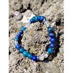 Bracelet Creativity Boost 6 mm sur rochers en Bretagne, décor minéral, confiance dans l’élan créatif et esprit plus inventif