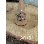 bague triquetra acier inoxydable celtics connexion spirituelle bijou ésotérique harmonie protection symbole ancien ésotérisme magic gaia