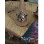 bague triquetra acier inoxydable celtics connexion spirituelle bijou ésotérique harmonie protection symbole ancien ésotérisme magic gaia