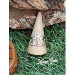 bague triquetra acier inoxydable celtics connexion spirituelle bijou ésotérique harmonie protection symbole ancien ésotérisme magic gaia