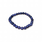 Bracelet lépidolite sur fond blanc, perles violettes 6 mm en pierre naturelle pour recul émotionnel, calme du cœur et stabilité douce