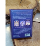 oracle poche des prédictions la douce pythie – dos de la boîte avec informations – décor bois brut naturel
