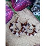 Boucles d’oreilles viking Création Magic Gaïa pierre de soleil