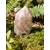 Pointe agate fleur de cerisier sur mousse avec fougères en décor naturel, pierre rose poudré aux motifs floraux, apaisement intérieur et épanouissement personnel.