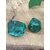 Deux pierres roulées malachite, motifs concentriques — soutien émotionnel, purification symbolique, stabilité