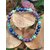 Bracelet Angoisse en lapis lazuli, lépidolite et amazonite sur champignons en décor forêt, apaisement émotionnel et retour au calme