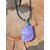 Pendentif améthyste sur bois naturel, pierre violette pour apaisement du mental et clarté intérieure