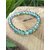 Bracelet Aqua Aura 6 mm sur rondin de bois, perles bleu irisé en quartz traité pour lucidité, parole apaisée et énergie légère