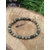 Bracelet jaspe feuilles d'argent 6 mm sur tranche de bois avec feuillage,perles vert olive, beige pierre, brun terre et kaki doux  discernement, présence et équilibre intérieur
