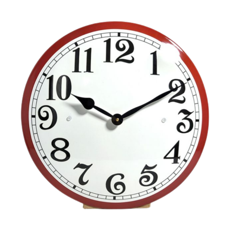 horloge-emaillee-blanche-et-rouge-diametre-40cm