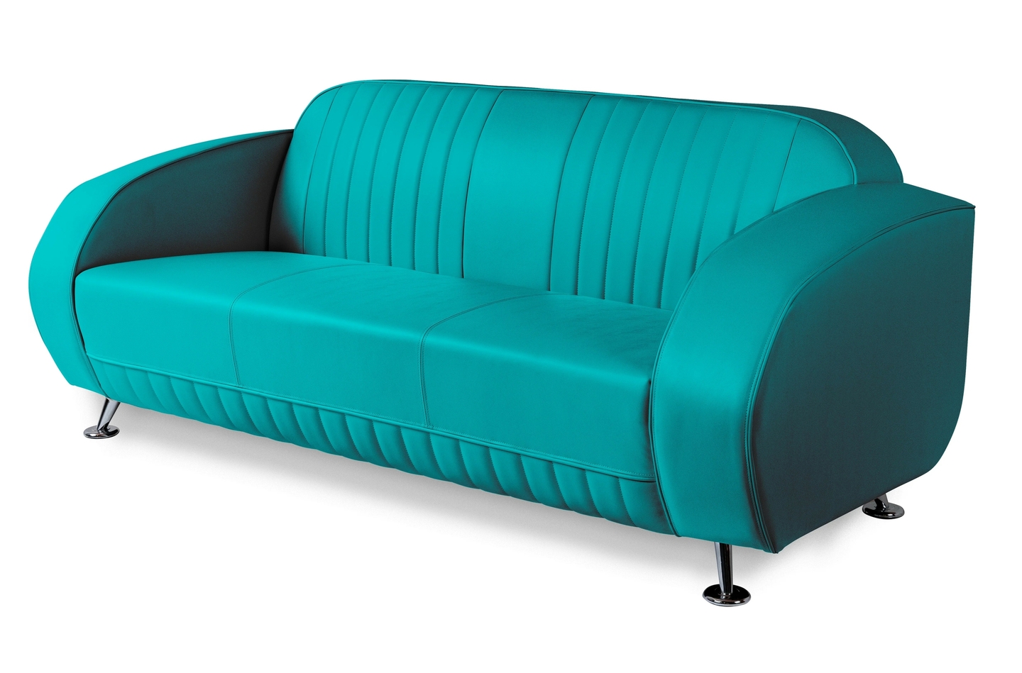 canape-retro-vinyle-vert-petrole-waverly
