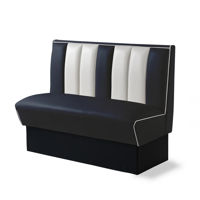 banquette de cuisine rétro bel air bleu marine