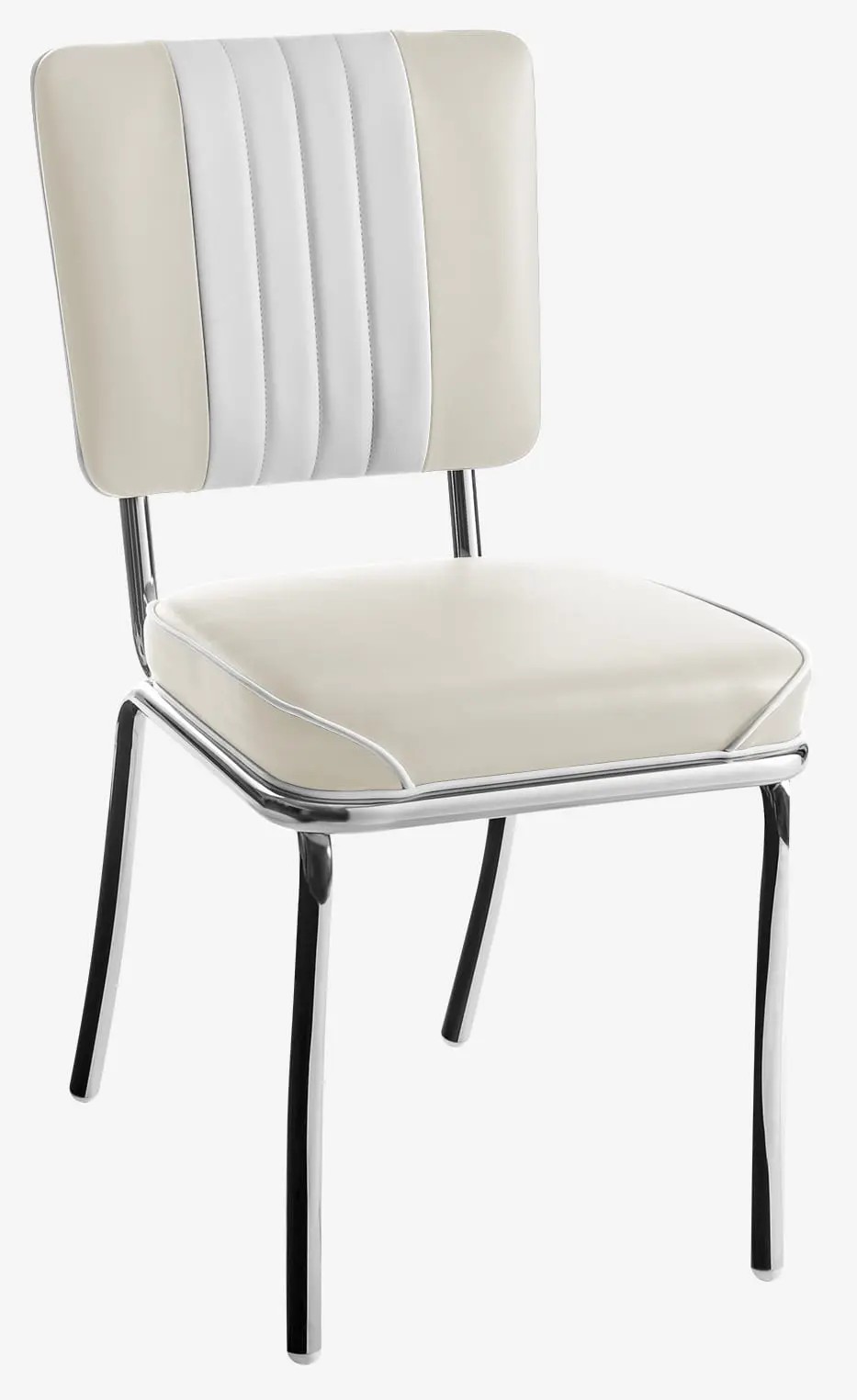 chaise rétro cuisine New-york ivoire