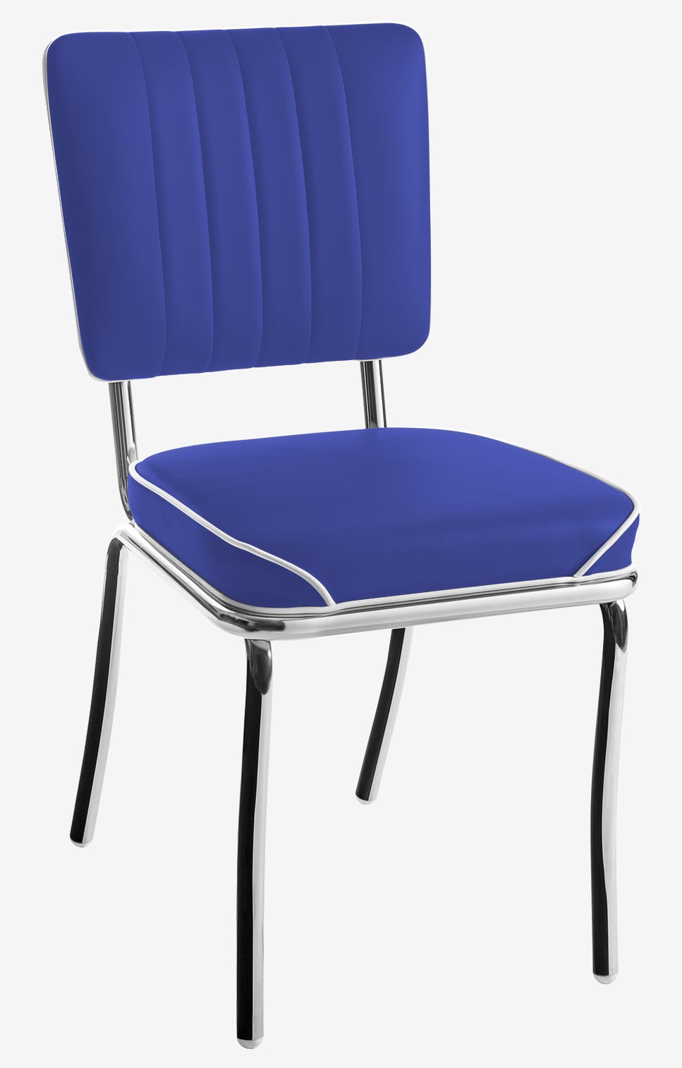 chaise bleu paon rétro los angeles