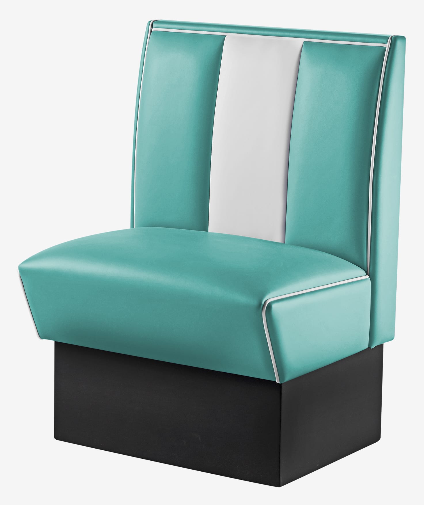 banquette de cuisine 1 place rétro turquoise