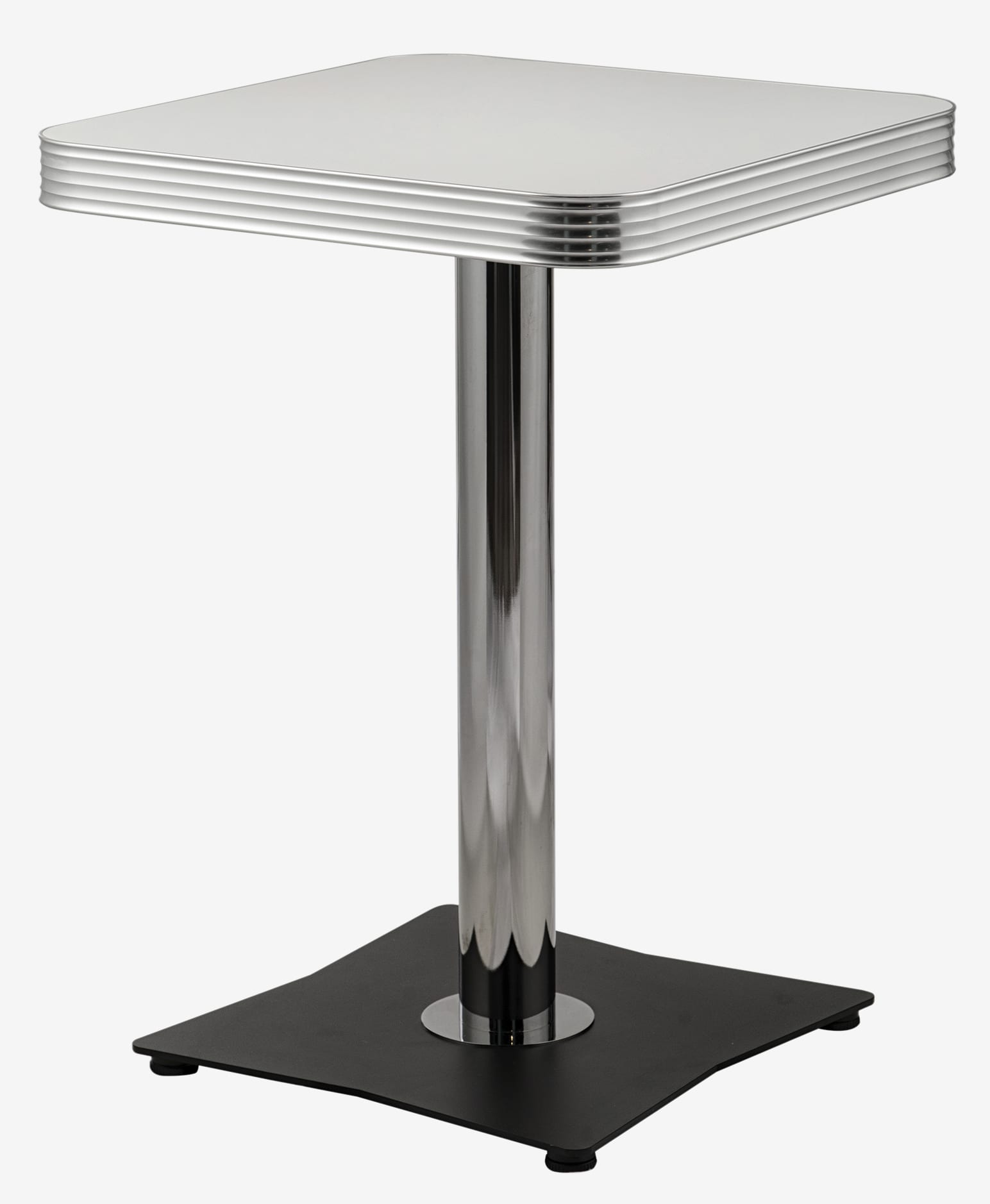 table vintage carrée de cuisine Worcester stratifié blanc