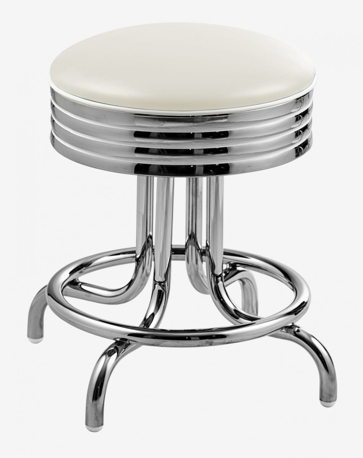 tabouret américain saint-louis ivoire en vinyle