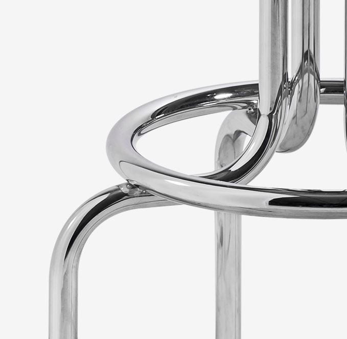 tabouret de bar vintage chromé