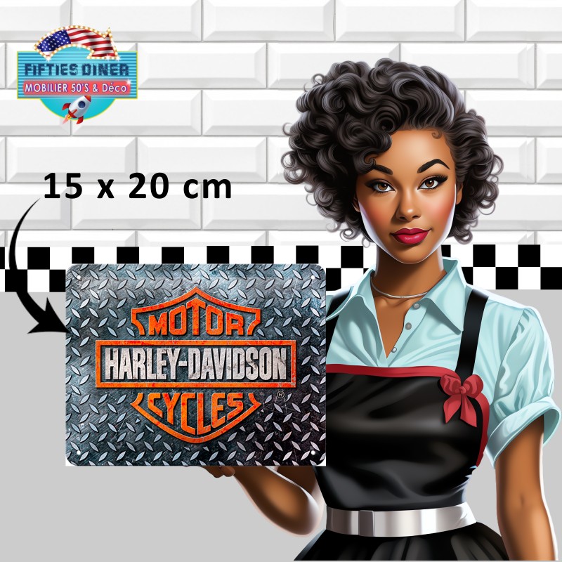 nostalgic art plaque harley davidson motorcycle 15x20 cm rétro