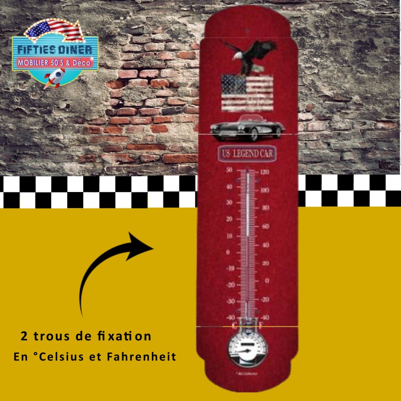 thermomètre vintagegarage usa legend