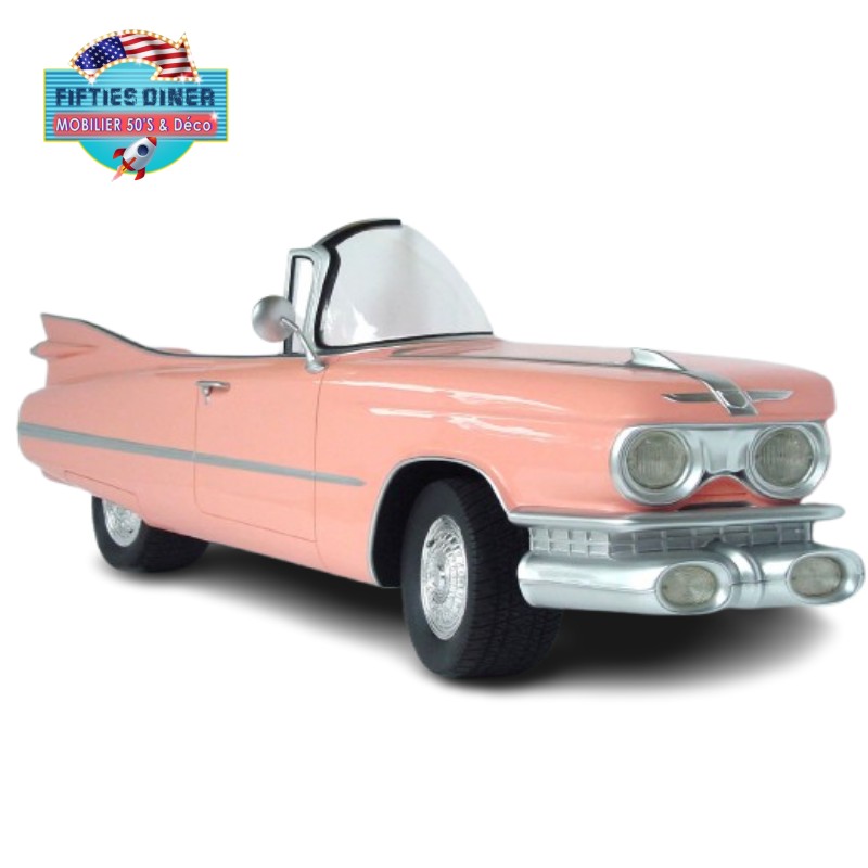 demi voiture américaine murale vintage 50s