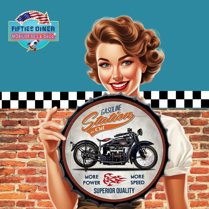 Nostalgic-Art Plaque rétro en tôle 20 x 30 cm Moto Guzzi