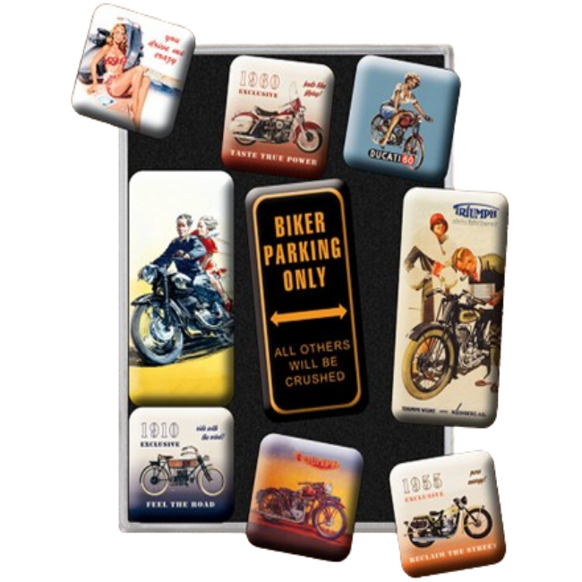 lot-de-magnets-vintage-bikers-ducati-triumph