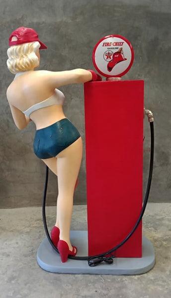stop-trottoir pompiste pin-up