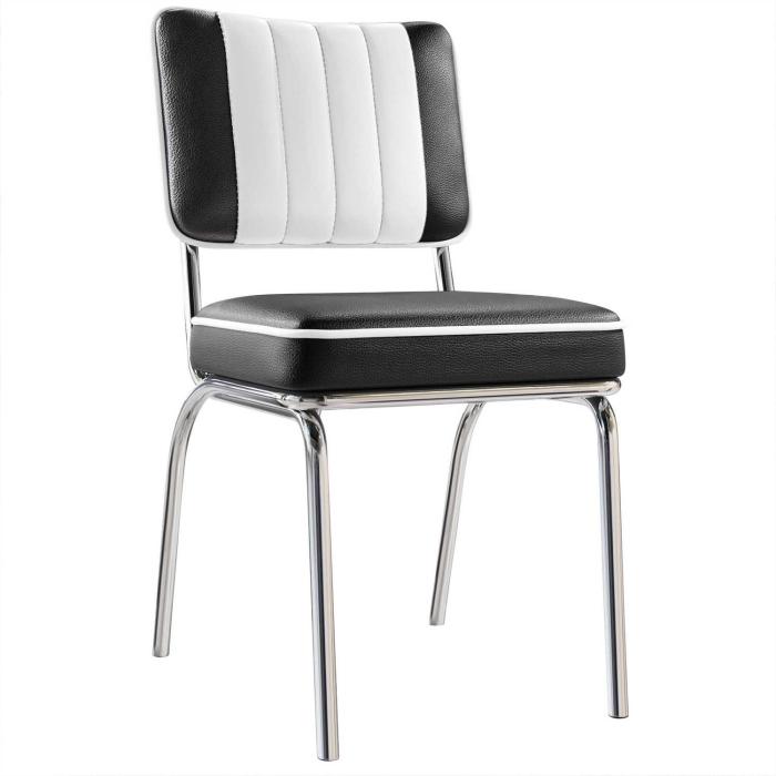 chaise vintage américaine noire pas cher