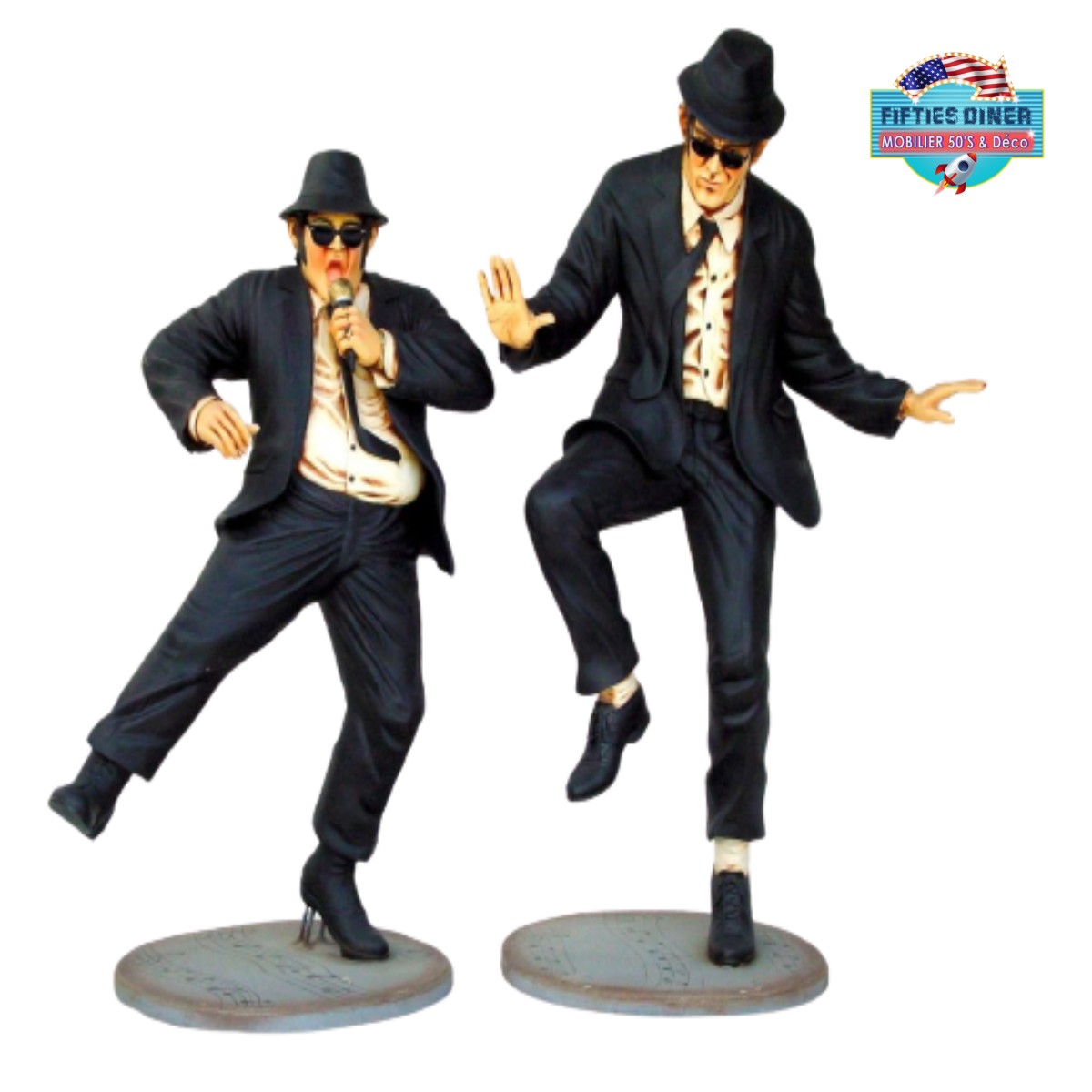 statue en résine des blues brothers