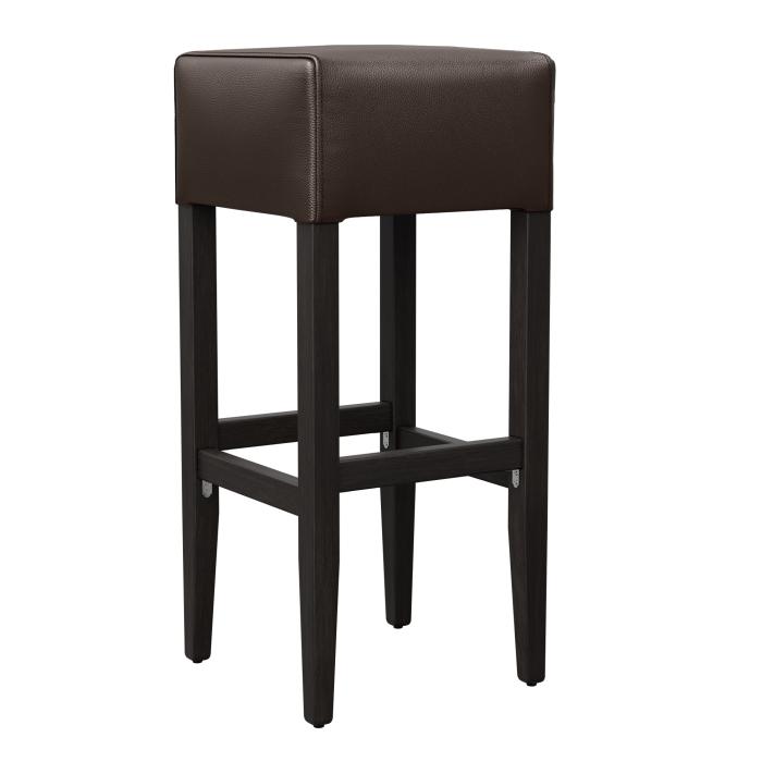tabouret de bar américain vinyle marron