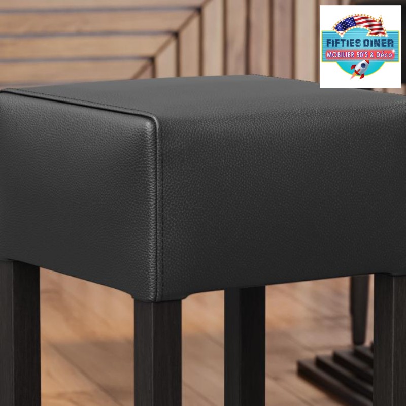 tabouret de bar rétro en vinyle de qualité professionnelle