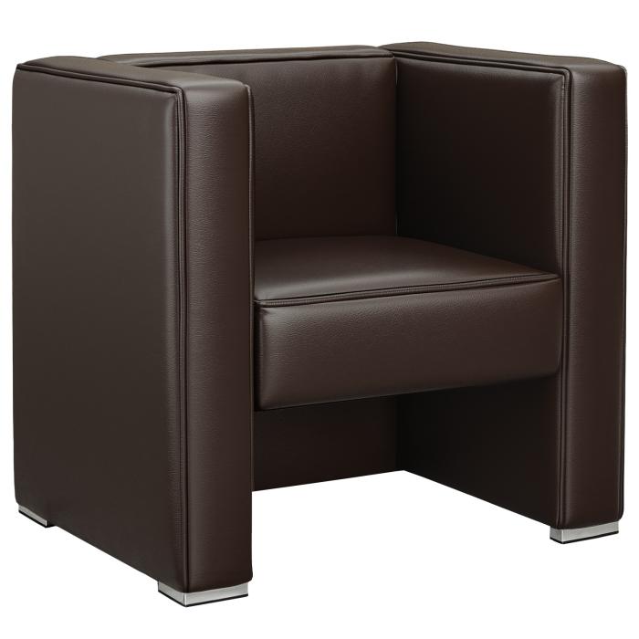 fauteuil club américan Diner vinyle marron