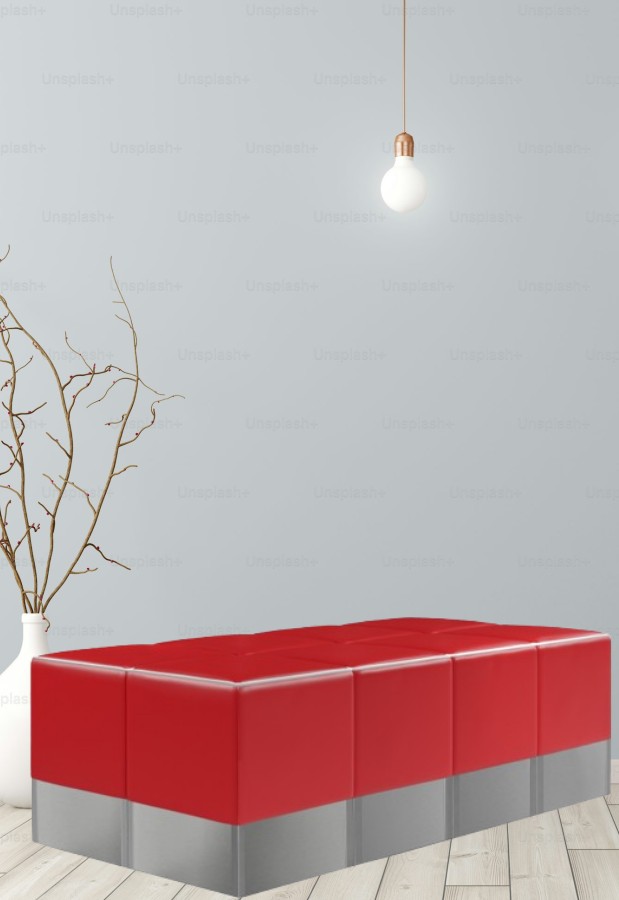set de poufs modulables pour salle d attente