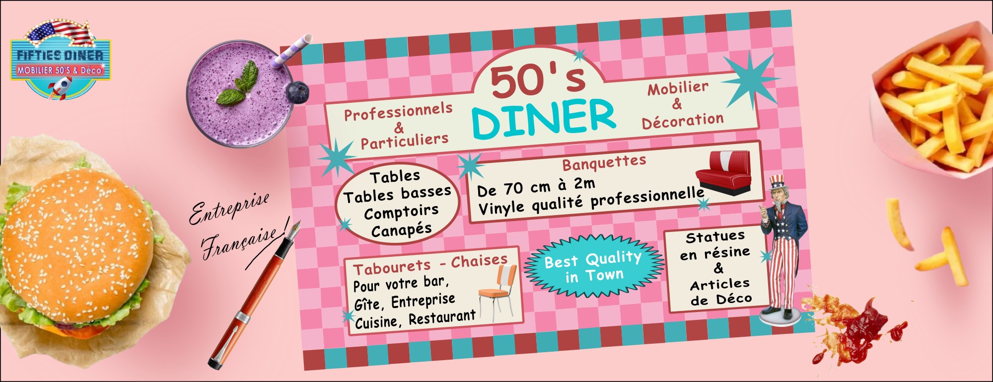 Vente de mobilier américain rétro 50's