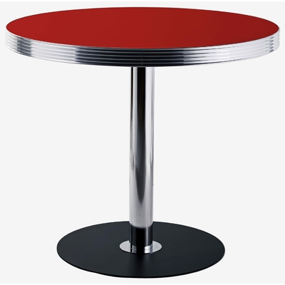table ronde vintage de terrasse san francisco ronde rouge fraise