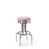 tabouret de bar chromé rétro Bel Air Airline 77WP rose lilas