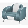 fauteuil américain rétro Atlanta bleu