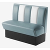 banquette de cuisine vintage américaine bleu 2 places