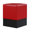 tabouret bas valley vinyle rouge