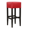 tabouret de bar rétro City vinyle rouge