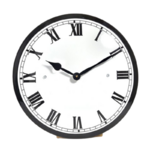 horloge-emaillee-noire-chiffres-romains-diametre-40cm