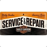 plaque-emaillee-harley-vintage-service-moto-publicite