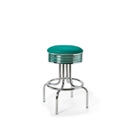 tabouret-airline-66wp-chrome-vert-petrol