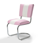 chaise-retro-chromee-vinyle-lilas