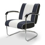 chaise-retro-de-bureau-pullman-en-vinyle-bleu-dark-navy